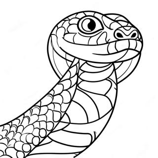 Page A Colorier De Serpent Realiste 4731-3802