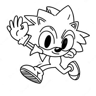 Page A Colorier De Sonic Courant Vite 47334-39389