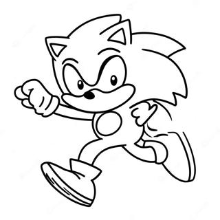 Page A Colorier De Sonic Courant Vite 47334-39390