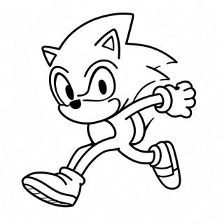 Page A Colorier De Sonic Courant Vite 47334-39391