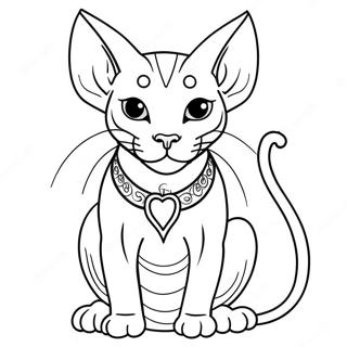 Page A Colorier Chat Sphynx Joueur 47384-39420