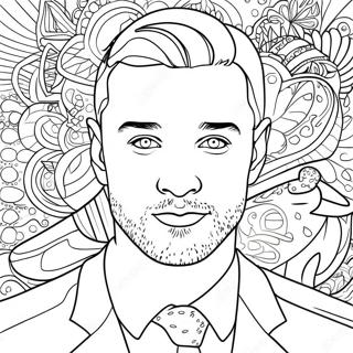 Page A Colorier De Justin Timberlake 47463-39484