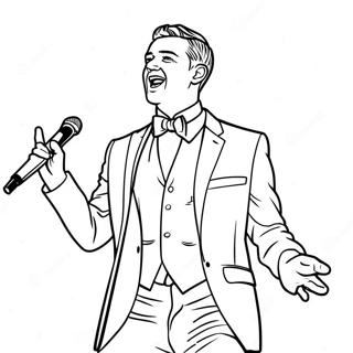 Page A Colorier De Justin Timberlake En Performance Sur Scene 47464-39487