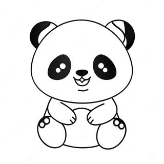 Panda Kawaii Pages À Colorier