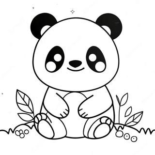 Page A Colorier De Panda Kawaii 47473-39490