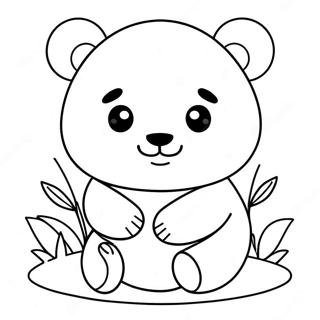 Page A Colorier De Panda Kawaii 47473-39491