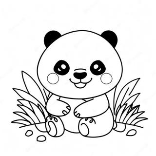 Page A Colorier De Panda Kawaii 47473-39492