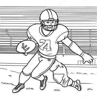 Page A Colorier Dun Joueur De Football De Lalabama En Action 47484-39497