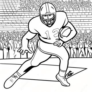 Page A Colorier Dun Joueur De Football De Lalabama En Action 47484-39498