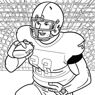 Page A Colorier Dun Joueur De Football De Lalabama En Action 47484-39499