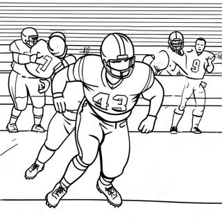 Page A Colorier Dun Joueur De Football De Lalabama En Action 47484-39500