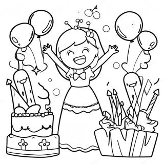 Page A Colorier De La Celebration Du 7eme Anniversaire 47493-39503