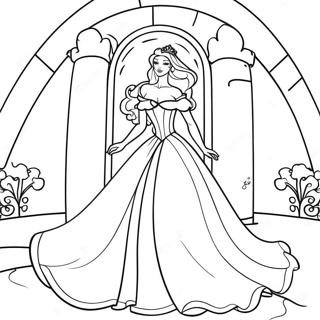 Page A Colorier Princesse Elegante Dans Une Tour 47565-39557