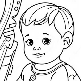 Bébé Garçon Pages À Colorier