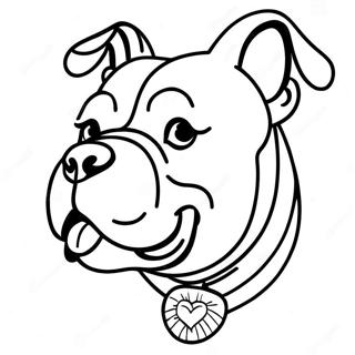 American Bully Pages À Colorier