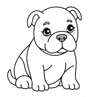 Page A Colorier De Mignon Chiot American Bully 47605-39591