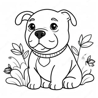 Page A Colorier De Mignon Chiot American Bully 47605-39592