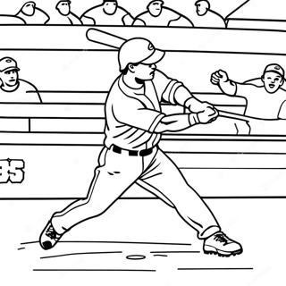 Page A Colorier Dun Joueur Des Cincinnati Reds Frappant 47625-39602