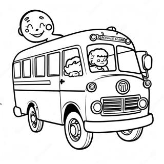 Page A Colorier De Mme Frizzle Conduisant Le Magic School Bus 4762-3831