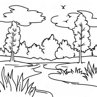 Page A Colorier Du Paysage Colore De Lindiana 47685-39670