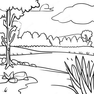 Page A Colorier Du Paysage Colore De Lindiana 47685-39671