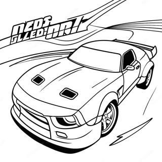 Page A Colorier De Voiture De Drift Need For Speed 47695-39658