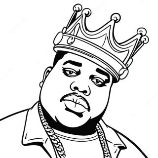 Page A Colorier Biggie Smalls Avec Couronne 47825-39762