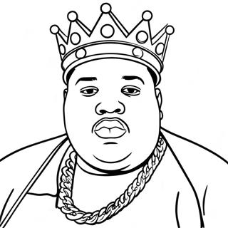 Page A Colorier Biggie Smalls Avec Couronne 47825-39763