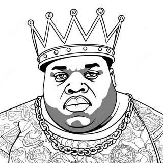 Page A Colorier Biggie Smalls Avec Couronne 47825-39764