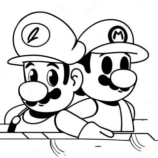 Page A Colorier De Laventure De Luigi Et Mario 4782-3846