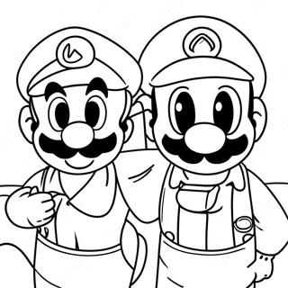 Page A Colorier De Laventure De Luigi Et Mario 4782-3847