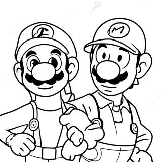 Page A Colorier De Laventure De Luigi Et Mario 4782-3848