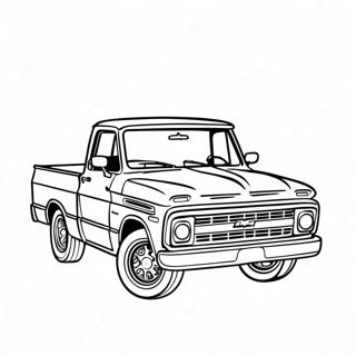 Page A Colorier Camion Classique Chevy C10 47834-39771