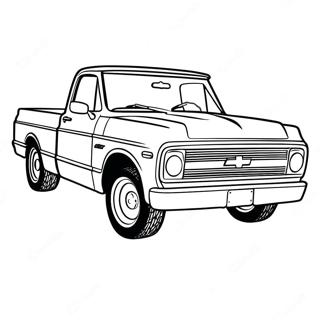 Page A Colorier Camion Classique Chevy C10 47834-39772