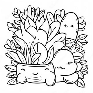 Page A Colorier Jardin De Succulentes Mignonnes 47845-39794