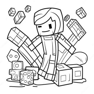 Page A Colorier Addition Et Soustraction Minecraft 47955-39871