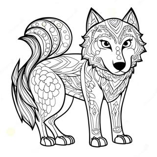 Loup Créatures Mythiques Pages À Colorier