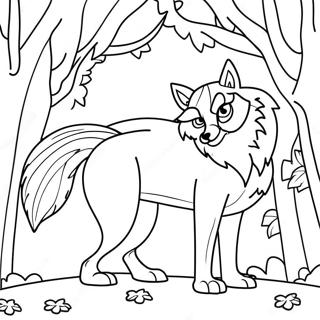 Page A Colorier Loup Creatures Mythiques 48004-39910