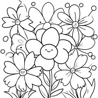 Page A Colorier Fleurs De Printemps Colorees 48035-39931