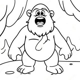 Page A Colorier Yeti 48044-39934