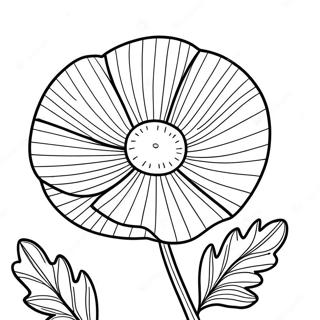 Page A Colorier Fleur De Coquelicot 48054-39946