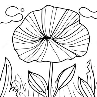 Page A Colorier Fleur De Coquelicot 48054-39948