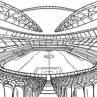 Page A Colorier Stade De Football Excitant Sous Les Lumieres 48065-39974