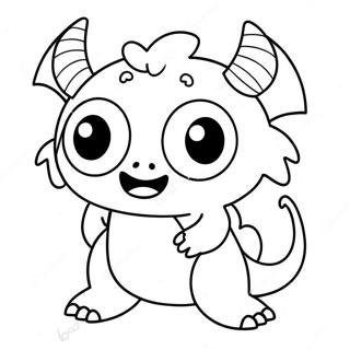 Page A Colorier Monstre Mignon 48074-39954