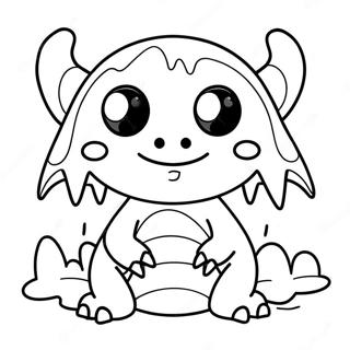 Page A Colorier Monstre Mignon 48074-39956