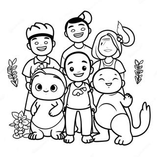 Page A Colorier Famille Ohana Amusante 48095-39986