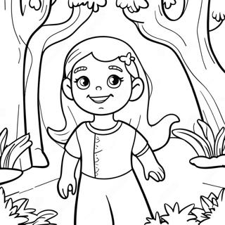 Page A Colorier Madison Dans Une Foret Magique 48105-39994