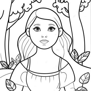 Page A Colorier Madison Dans Une Foret Magique 48105-39995