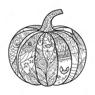 Page A Colorier Citrouille Zentangle Dhalloween 48114-39979