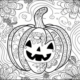 Page A Colorier Citrouille Zentangle Dhalloween 48114-39980